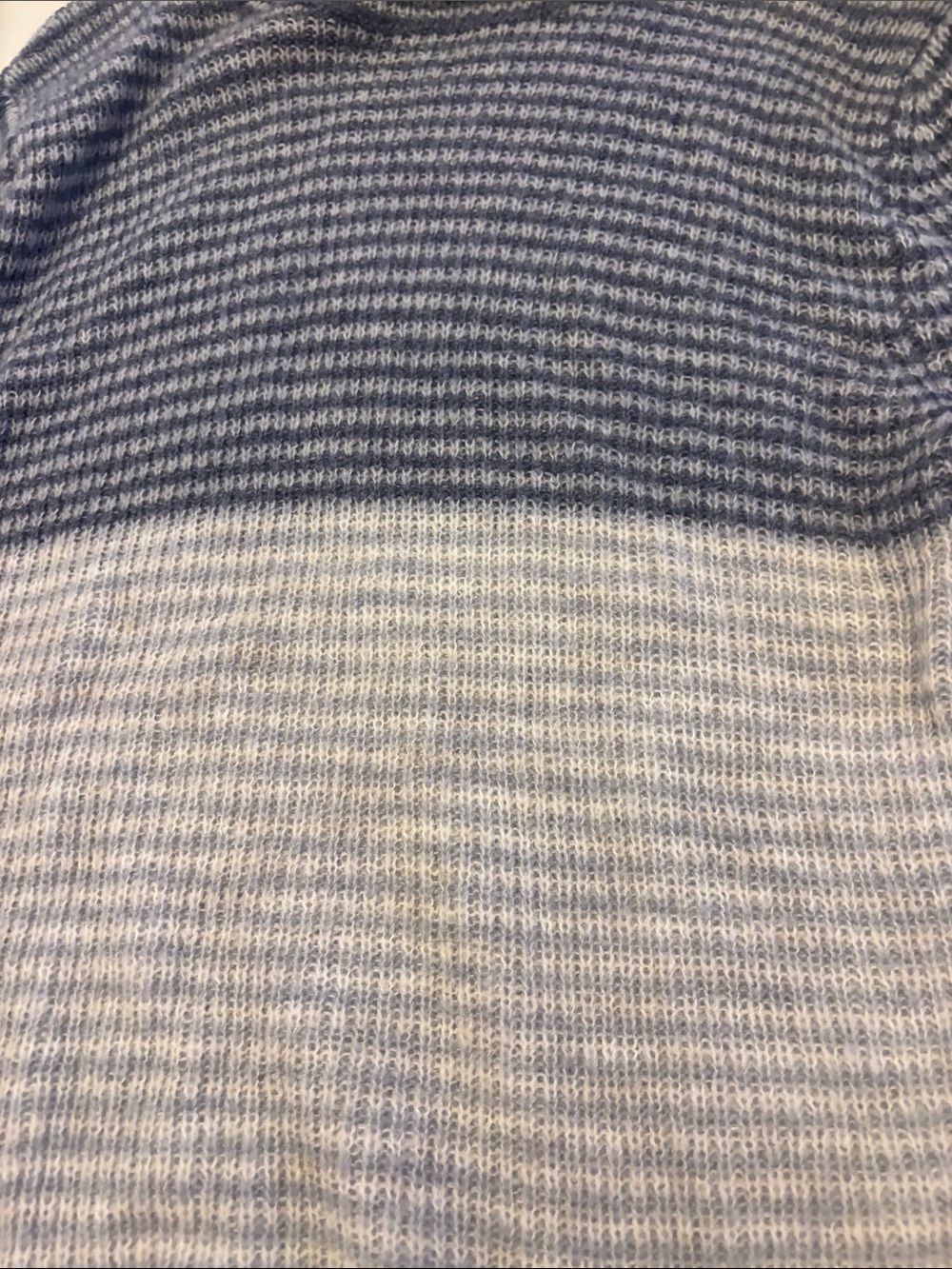 Design by Si Striped Ribbed Turtleneck Sweater - Gray & Cream - Picture 6 of 6